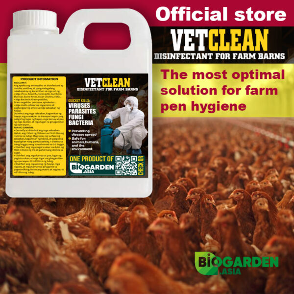 VetClean - Best Hygiene Solution for Livestock and Poultry Pens, Aquaculture Ponds, and Cages